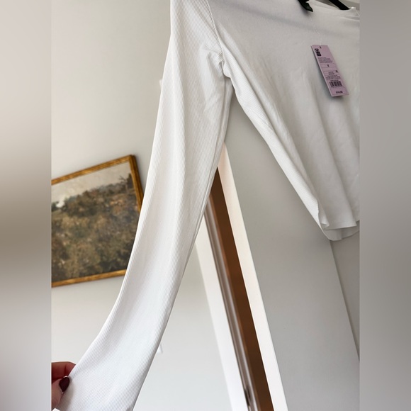 Wild Fable White Long Sleeve Crop Top - Picture 6 of 9